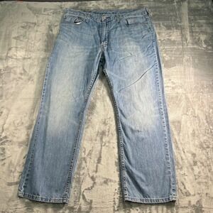 Levi‎ Strauss 559 Mens 38x30 Relaxed Fit Straight Leg Light Wash Denim Jeans